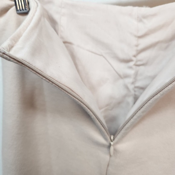 Style Nanda Skirt Women's Small Midi Beige Terry Cloth Lined Timeless - Picture 5 of 10